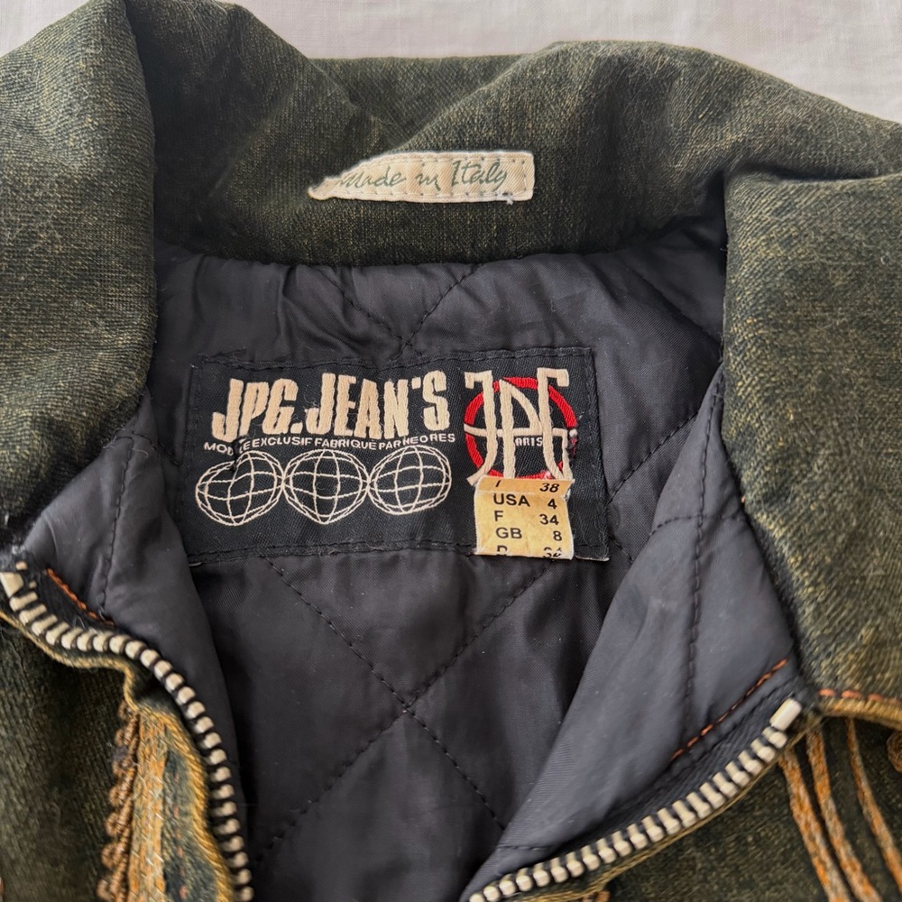 Jean Paul Gaultier Washed Embroidered Denim Jacket - Picture 6 of 8